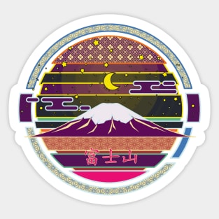 Mt Fuji Nocturne Sticker